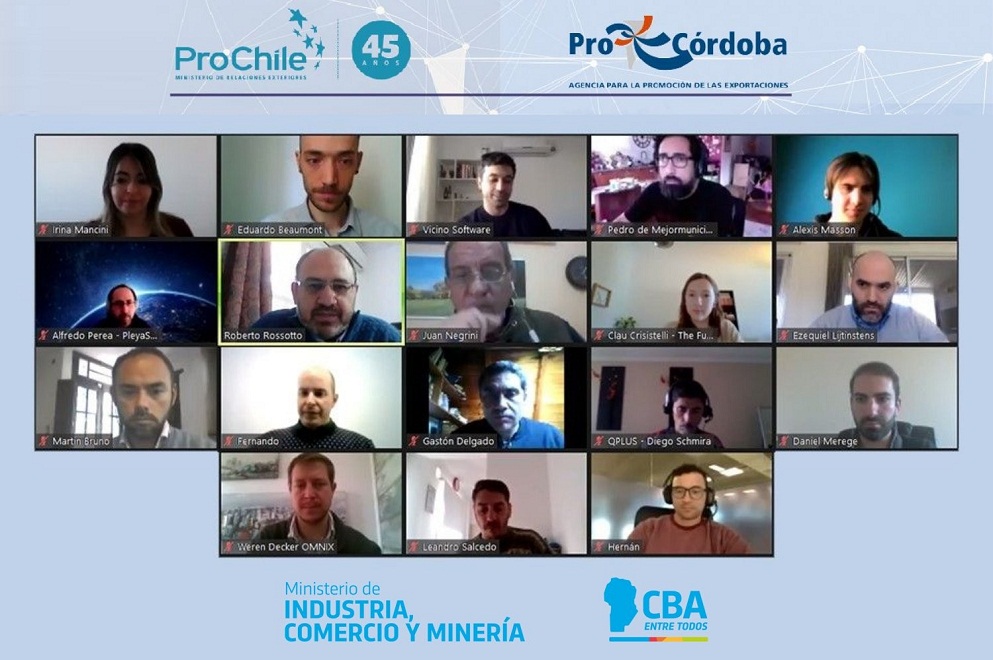 16 empresas tecnológicas de Córdoba y Chile mantuvieron una reunión de negocios