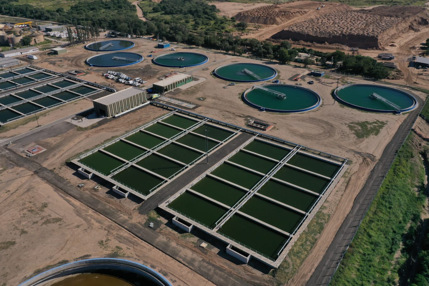 Bajo Grande: ya funciona la nueva planta tratamiento de líquidos cloacales - Web de Noticias - Gobierno de