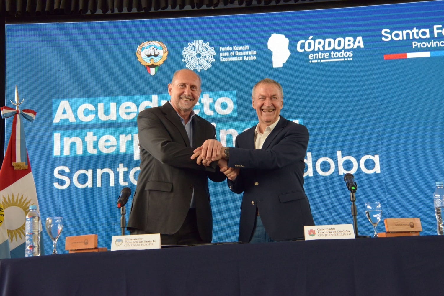 Schiaretti y Perotti presidirán la licitación del  acueducto Interprovincial Santa Fe – Córdoba