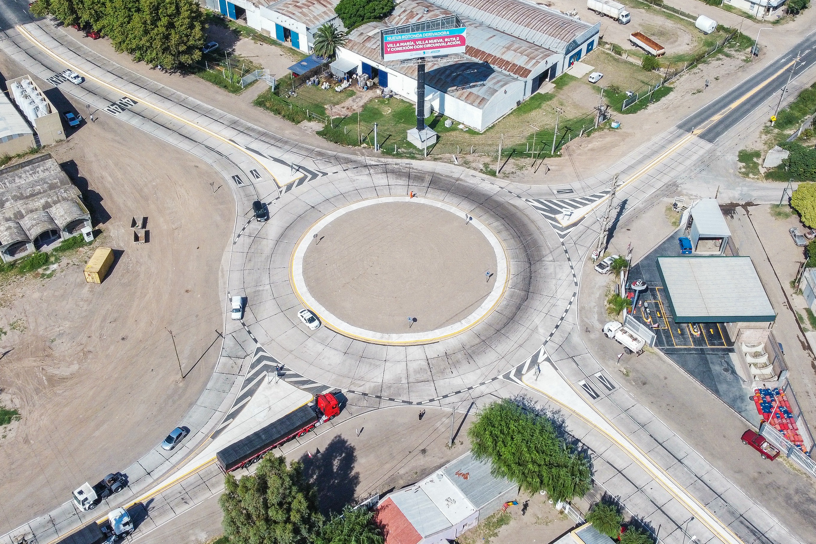 Villa Nueva: Schiaretti habilitó obras viales que optimizarán la circulación en rutas