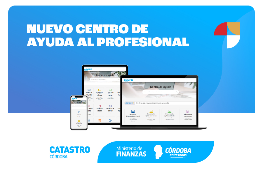 Catastro Córdoba suma el Centro de Ayuda al Profesional en su web