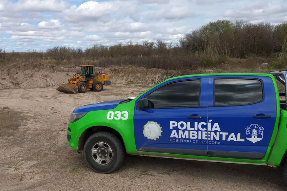 Policía Ambiental frenó extracciones de áridos ilegales en tres localidades