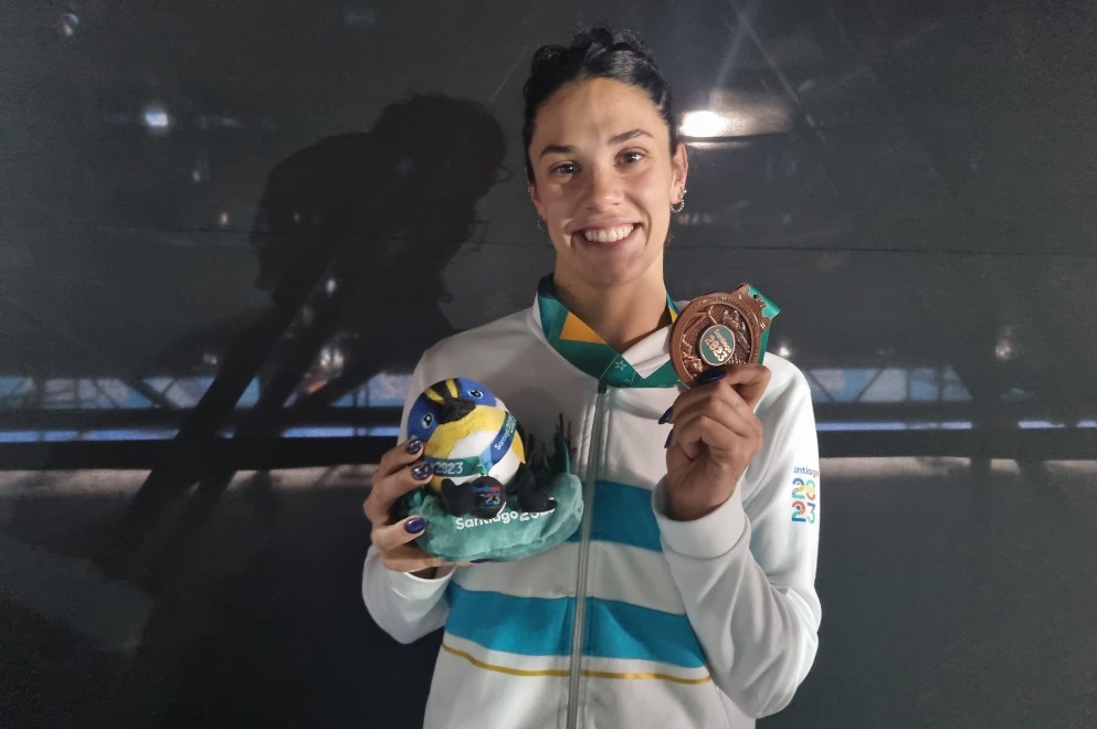 La nadadora Macarena Ceballos obtuvo el bronce en los Juegos Panamericanos
