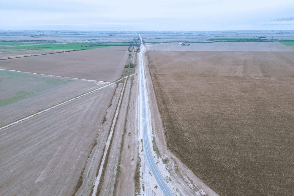 Avanza la pavimentación entre Calchín Oeste y Ruta 10: 85% de obra ejecutada